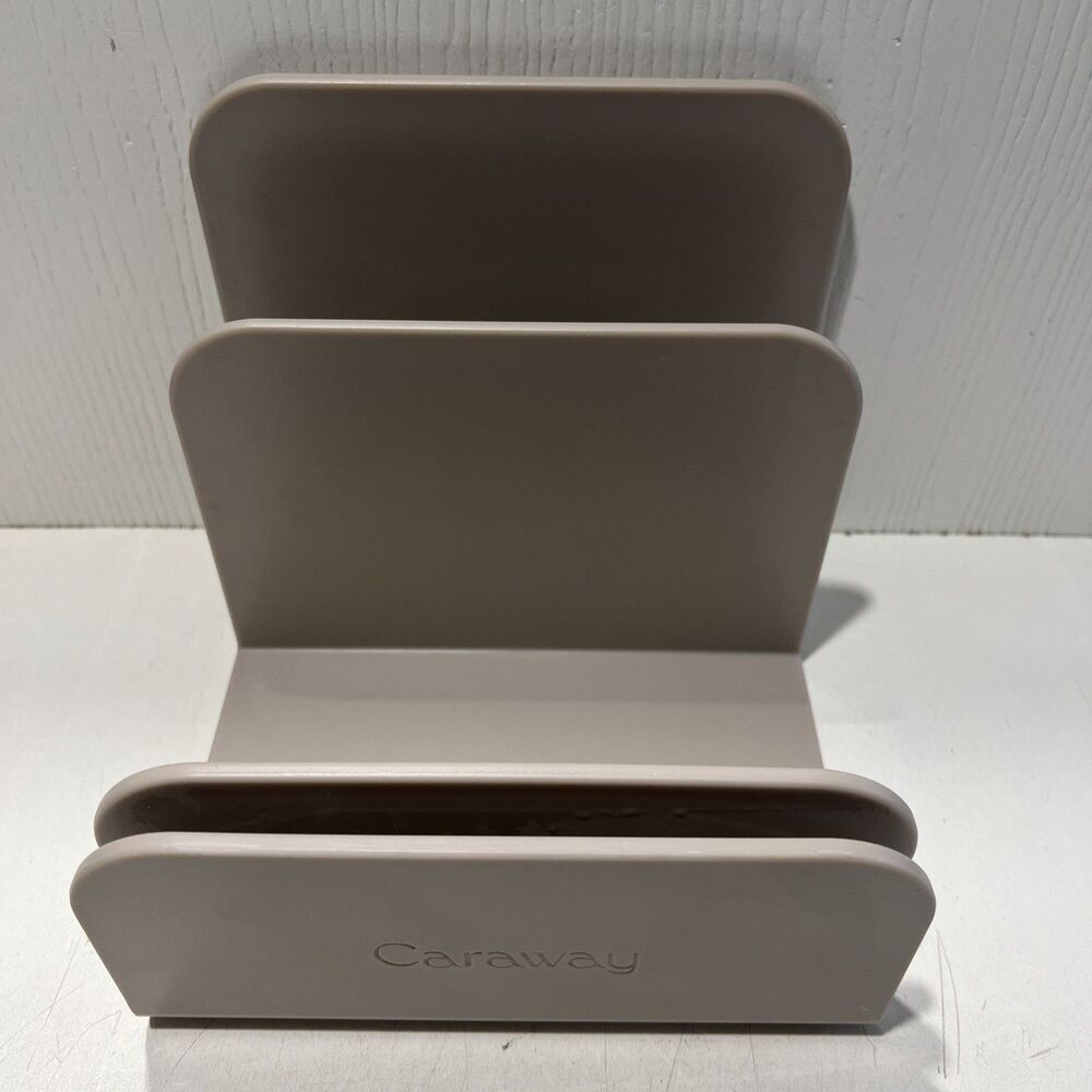 Caraway︱ Pot Pan Lid Holder Organizer Storage Kitchen Beige Tan Magnetic Connect